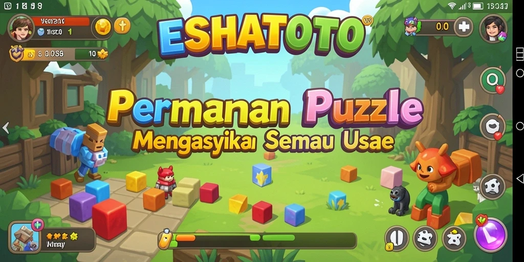 Screenshot gameplay ESHATOTO yang menarik dan penuh teka-teki.