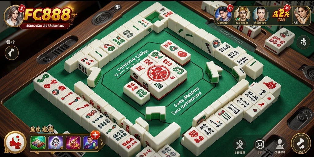 Tampilan gameplay Mahjong yang menarik dalam FC888.