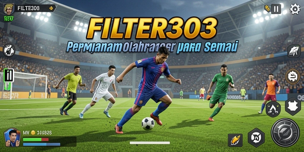 Tampilan gameplay menarik dari FILTER303 dengan aksi olahraga seru.