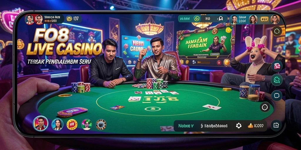 Screenshot gameplay Live Casino untuk pengalaman menyenangkan di FO8.
