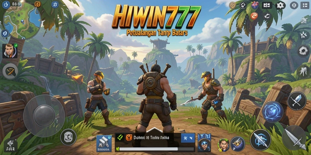 Screenshot gameplay HIWIN777 menampilkan keindahan dunia terbuka yang luas.