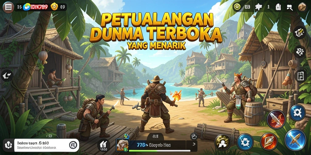 Tampilan gameplay menakjubkan dari dunia terbuka di IDN789.