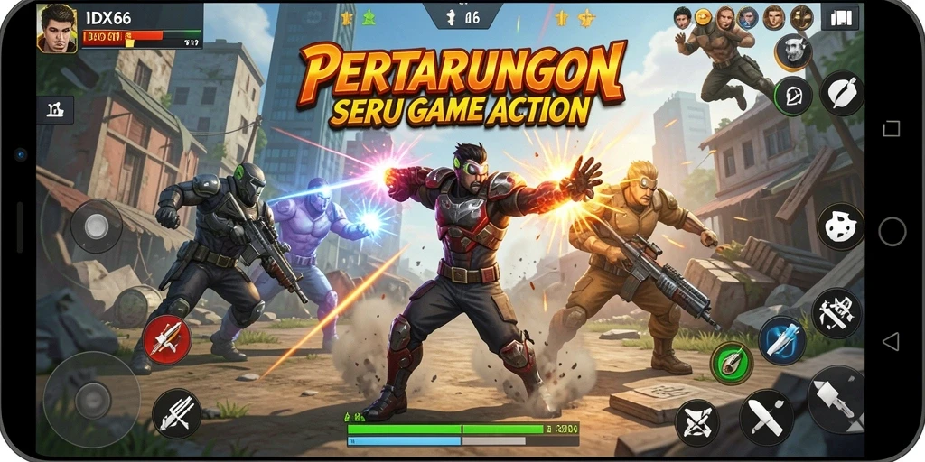 Gameplay seru dan aksi mendebarkan di IDX66.