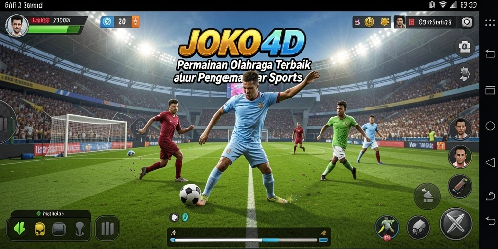 Screenshot utama JOKO4D menampilkan aksi seru dalam permainan olahraga.