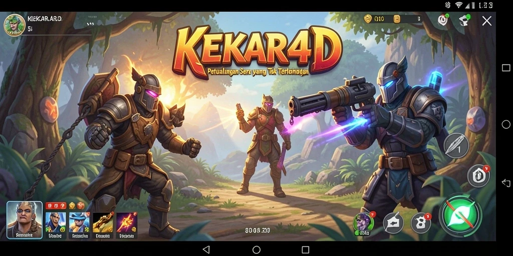 Gameplay seru dalam KEKAR4D menampilkan aksi petualangan yang mendebarkan.