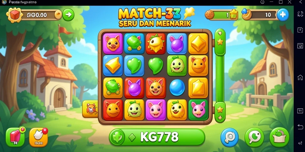 Tampilan permainan KG778 yang penuh warna dan seru.