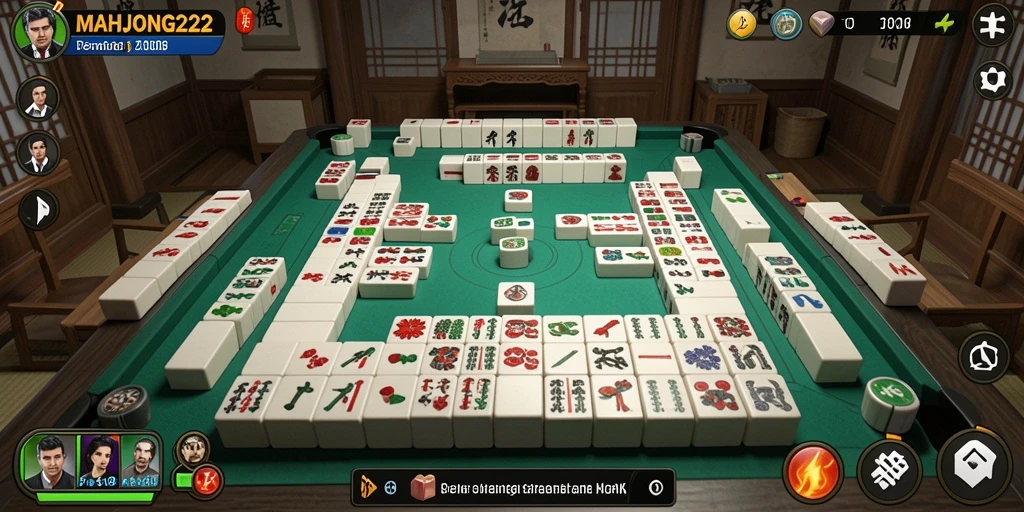 Tampilan gameplay MAHJONG222 yang seru dan penuh aksi.