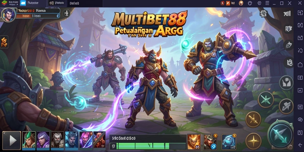 Tampilan gameplay seru di dunia fantastis MULTIBET88.