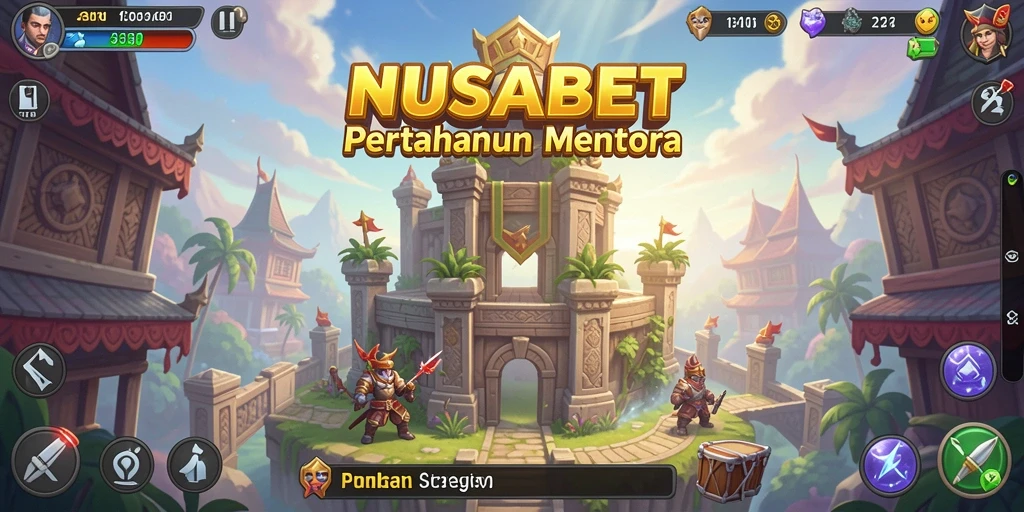 Tangkapan layar dari gameplay seru NUSABET dalam Tower Defense.