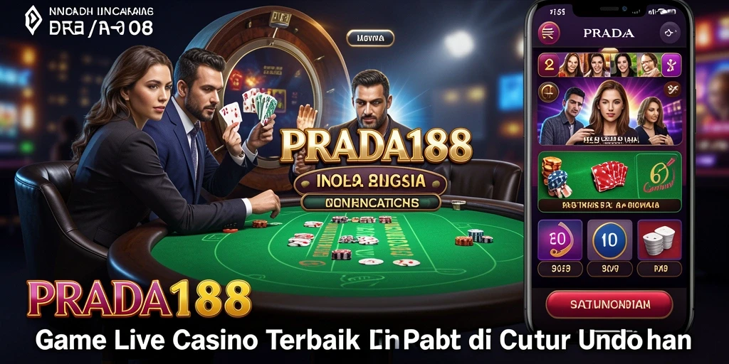 Screenshot gameplay Live Casino PRADA188 yang mendebarkan.