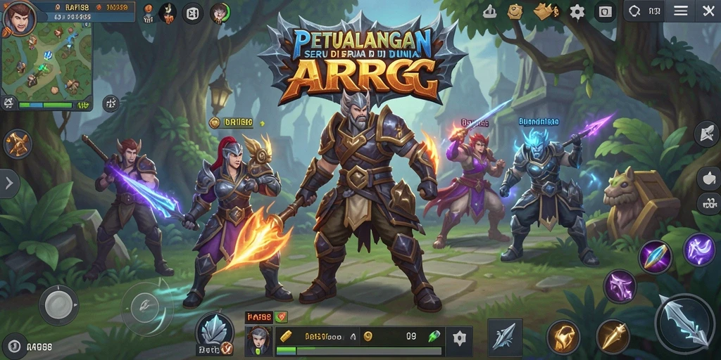 Screenshot gameplay RAFI88 yang menampilkan aksi pertempuran seru di dunia ARPG.