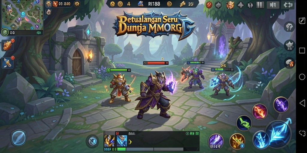 Tangkapan layar utama RI188 menunjukkan pertarungan seru di dunia MMORPG.