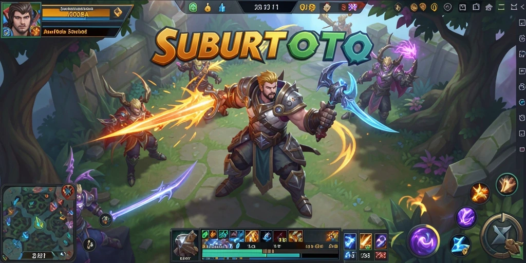 Tampilan dinamis dan seru dari gameplay SUBURTOTO MOBA.